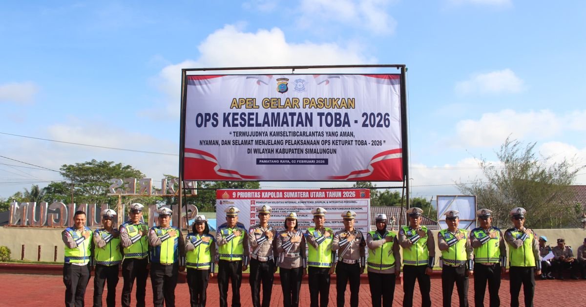 Polres Simalungun Gelar Apel Pasukan Operasi Keselamatan Toba 2026, Libatkan Seluruh PJU dan Instansi Terkait